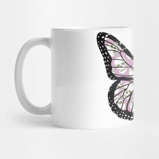 pastel punk goth skulls on butterfly design Mug